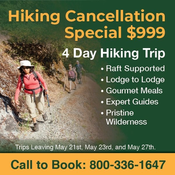 Pay Only $999 a person on 4-Day Hiking Trips
